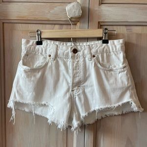 Free People White Jean Shirt Size 27